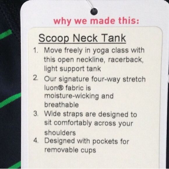 Lululemon Scoop Neck Tank Top - Picture 9 of 10